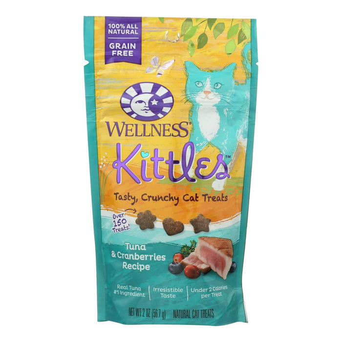 Wellness Pet Products Cat Treats - Kittles (Pack of 14) - Tuna & Cranberry Flavor - 2 Oz