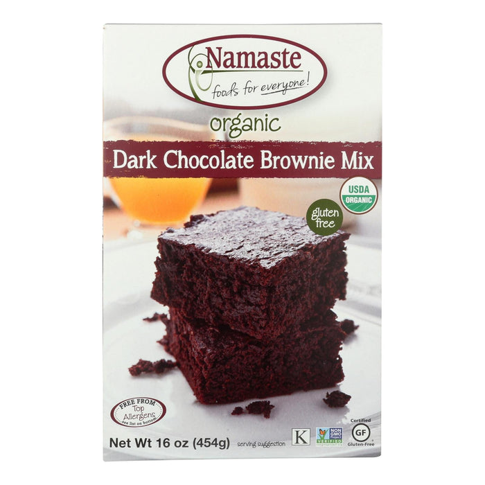 Namaste Foods Gluten-Free Dark Chocolate Brownie Mix, 6-Pack (16 Oz Each)