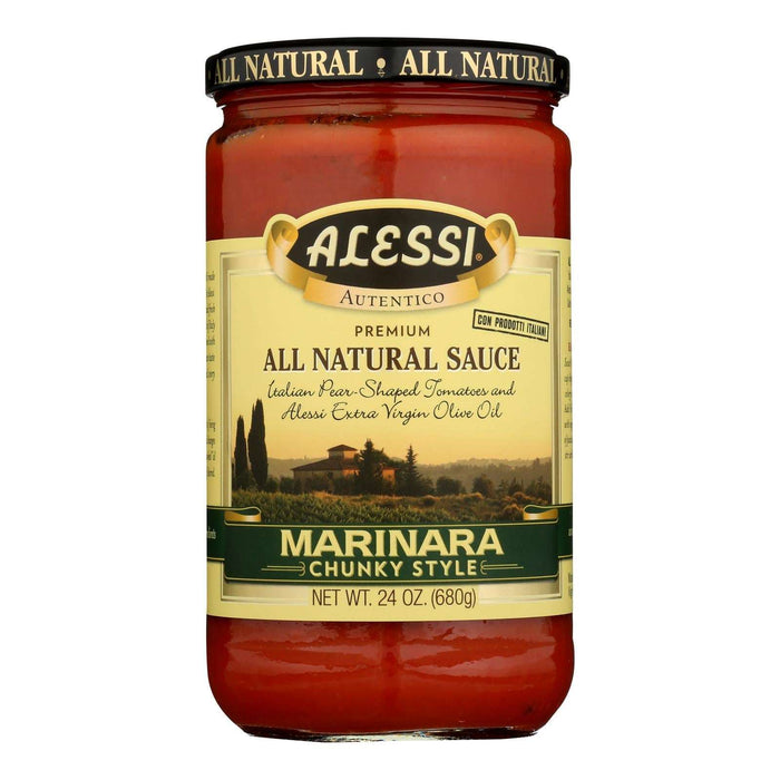Alessi All-Natural Marinara Sauce, Award-Winning Flavor (Pack of 6 - 24 Oz Jars)