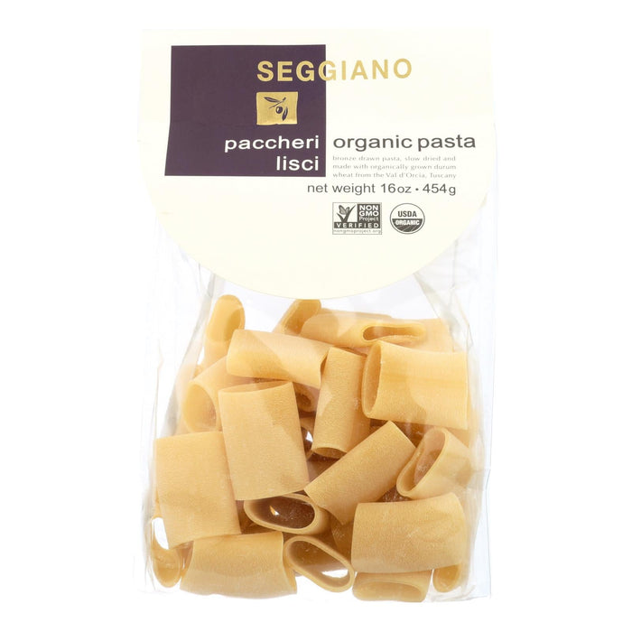 Seggiano Organic Paccheri Lisci Pasta 8-Pack (16 Oz. Each)