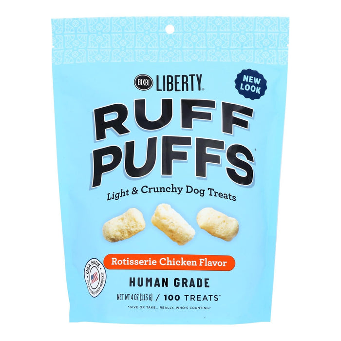 Bixbi Ruff Puffs Rotisserie Chicken Treats (8 Pack of 4 Oz.)