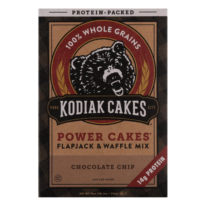 Kodiak Cakes Flapjack & Waffle Mix, High-Protein, Whole-Grain Oats, 6 Pack of 18 Oz Boxes