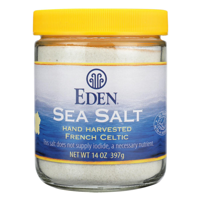 Eden Foods French Celtic Sea Salt, 14 oz (Case of 12) - Natural Flavor Seasoning