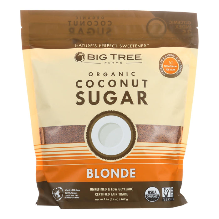 Big Tree Farms Organic Blonde Coconut Sugar, 32 Oz. (Pack of 6)