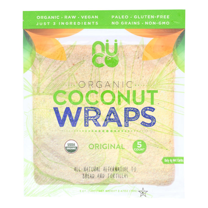 Nuco Organic Coconut Wraps 2.47 Oz (Pack of 12)