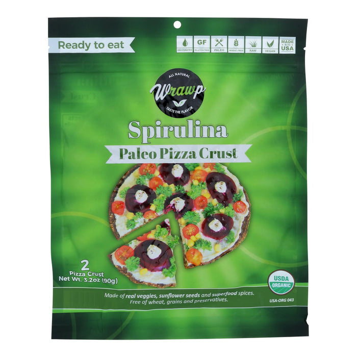 Wrawp Spirulina Gluten-Free Pizza Crust (Pack of 6) - 4.5 Oz