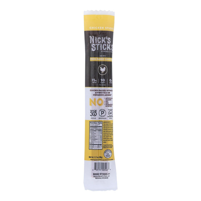Nick's Sticks - Snack Stick Chicken Free range - 1.7 Oz (Pack of 25)