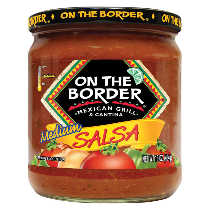 On The Border Mexican Grill & Cantina Medium Salsa (Pack of 8) - 16 Oz