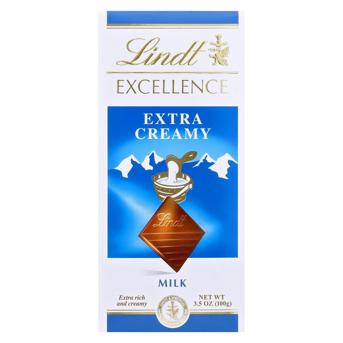 Lindt Bar Milk Chocolate Excellence X-Creamy (Pack of 12 - 3.5 Oz)