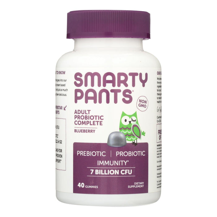 Smarty Pants Blueberry Adult Probiotic Complete Dietary Supplement (Pack of 40)