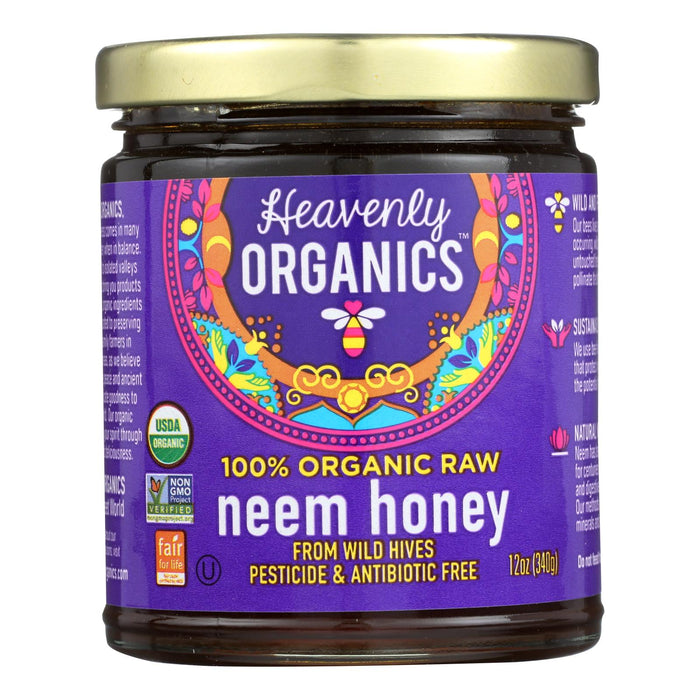 Heavenly Organics Organic Honey (Pack of 6) - Wild Forest - 12 Oz.