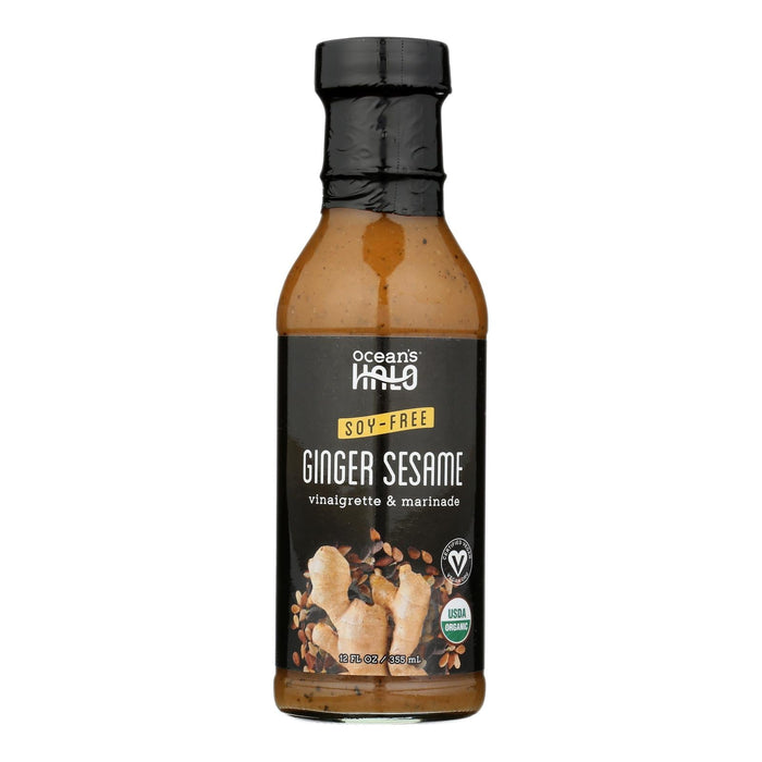 Ocean's Halo 12 Fl Oz Ginger Sesame Vinaigrette (Pack of 6)