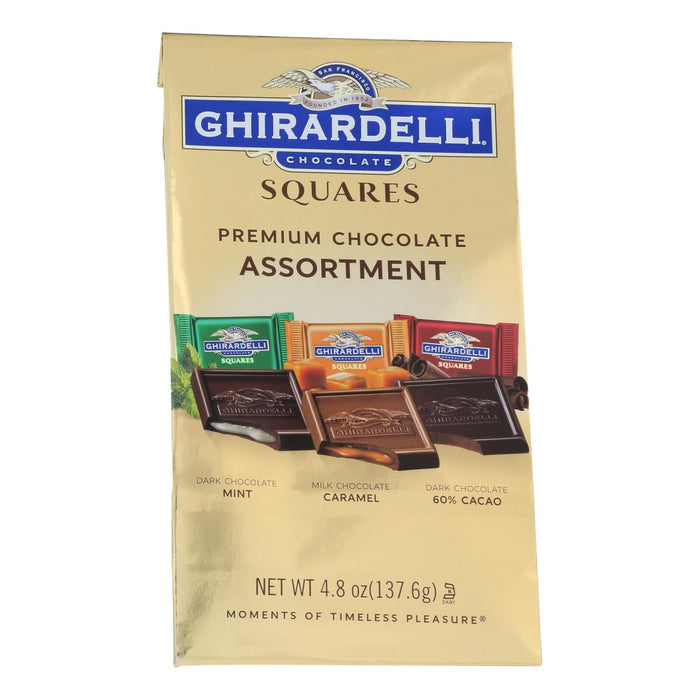 Ghirardelli Chocolate Squars, Premium Chocolat Assortmnt (Pack of 6) - 4.85 Oz