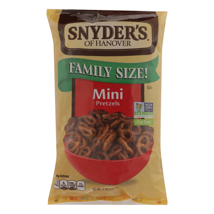 Snyder's Pretzels Mini Family Size (Pack of 12) - 16 Oz