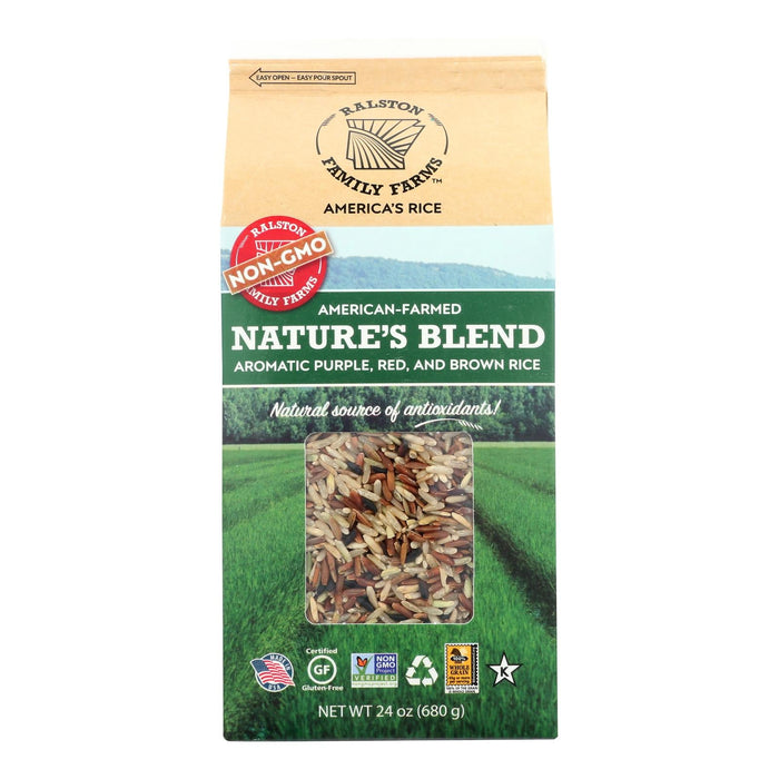 Ralston Family Farms Rice Nature's Blend (Pack of 6 - 24 oz Bags)