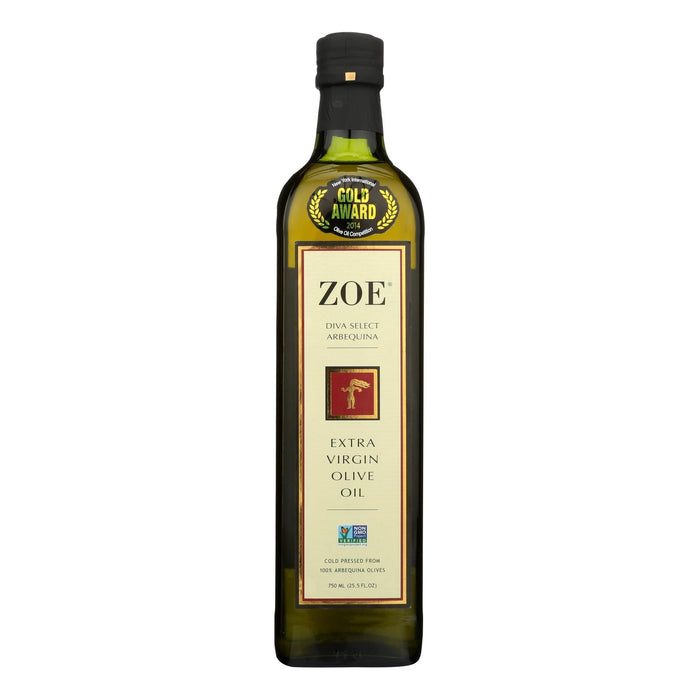 Zoe Arbequina Olive Oil - 6-Pack of 25.5 Fl Oz Bottles