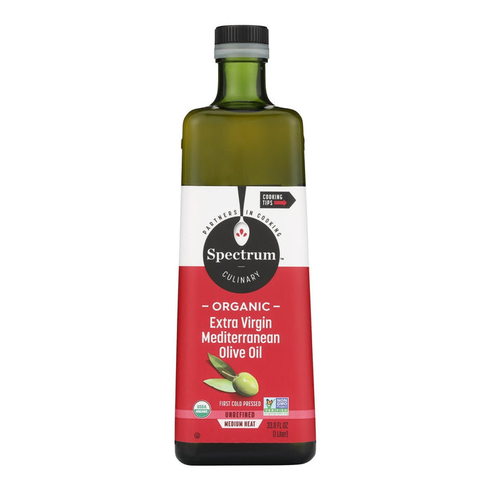 Spectrum Naturals Olive Oil Mediterranian Extra Virgin  - 33.8 Fl Oz