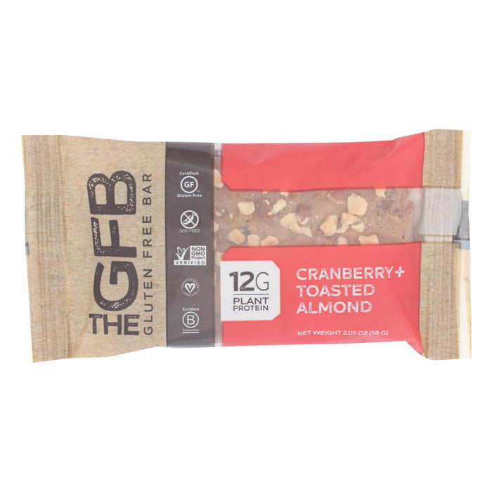 The Gluten Freeb Bar - Gluten Free Cranberry Toasted Almond - Case Of 12 - 2.05 Oz Each