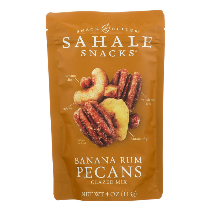 Sahale Snacks Pecans Glazed Mix Ban Rum 4 Oz (Pack of 6)