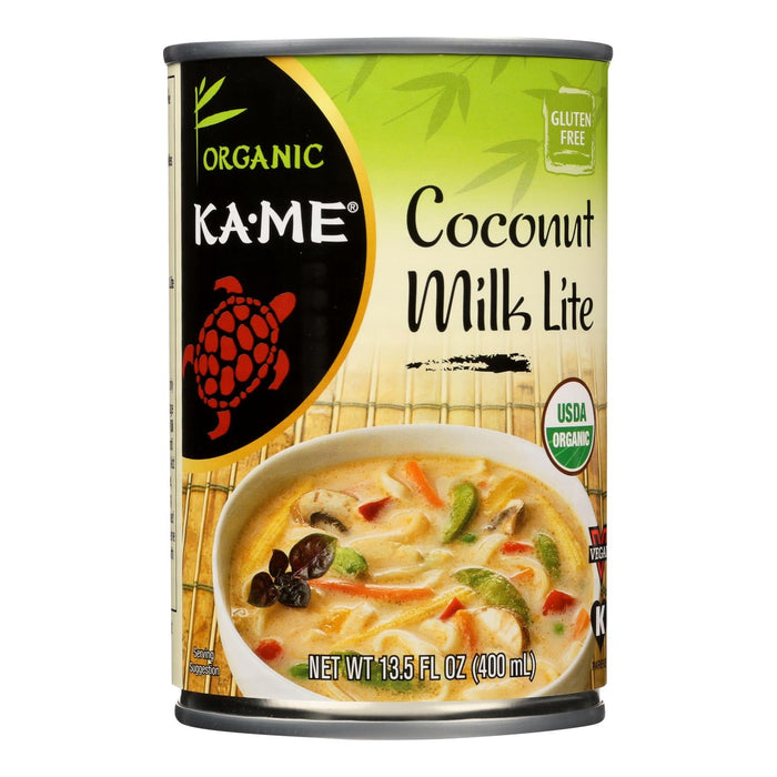 Ka-me Lite Coconut Milk, 13.5 Fl Oz, Pack of 12