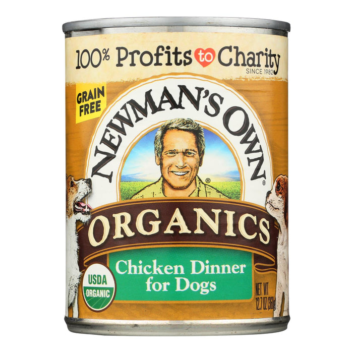 Newman's Own Organics Chicken Grain-Free Dinner, USDA Organic, 12.7 Oz per Can (Pack of 12)