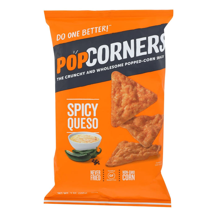 Popcorners Spicy Queso Chips - 7 Oz (Pack of 12)