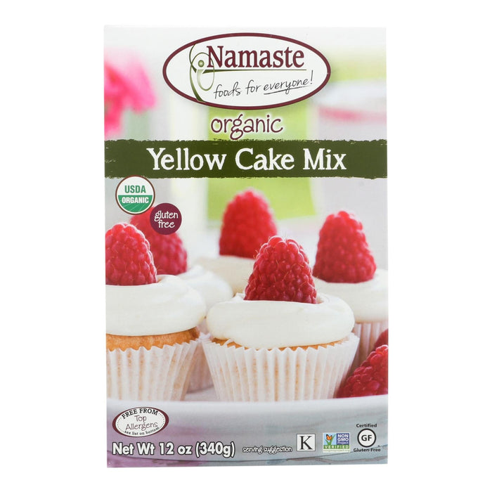 Namaste Foods Organic Yellow Cake Mix (Pack of 6 - 12 Oz.)