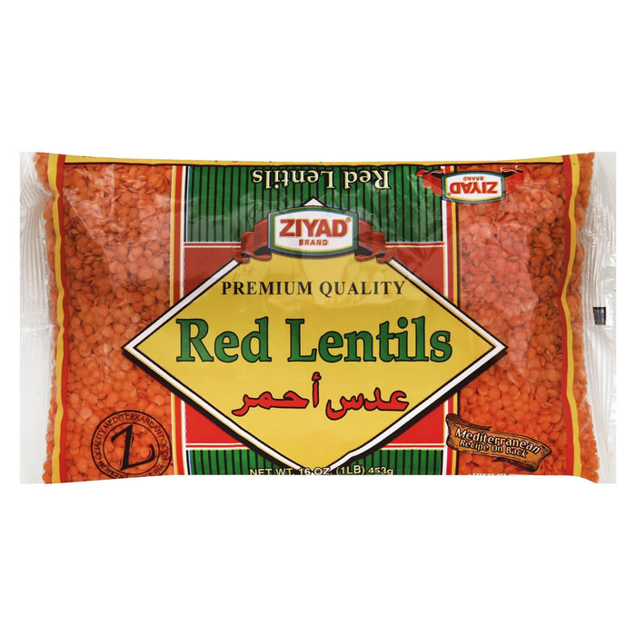 Ziyad Red Lentil Beans (Pack of 6) - 16 Oz