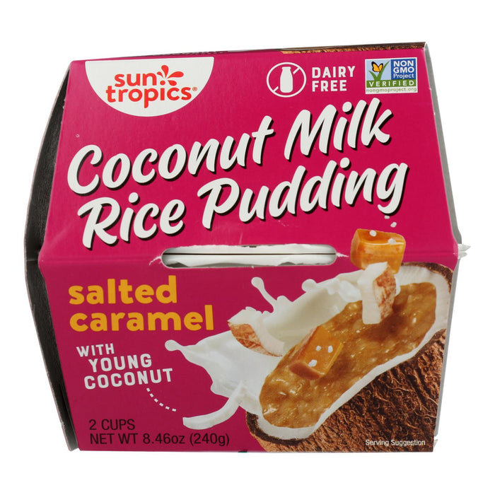 Sun Tropics Dairy-Free Coconut Rice Pudding Snack Cups in Sea Salt Caramel (Pack of 6) - 8.46oz