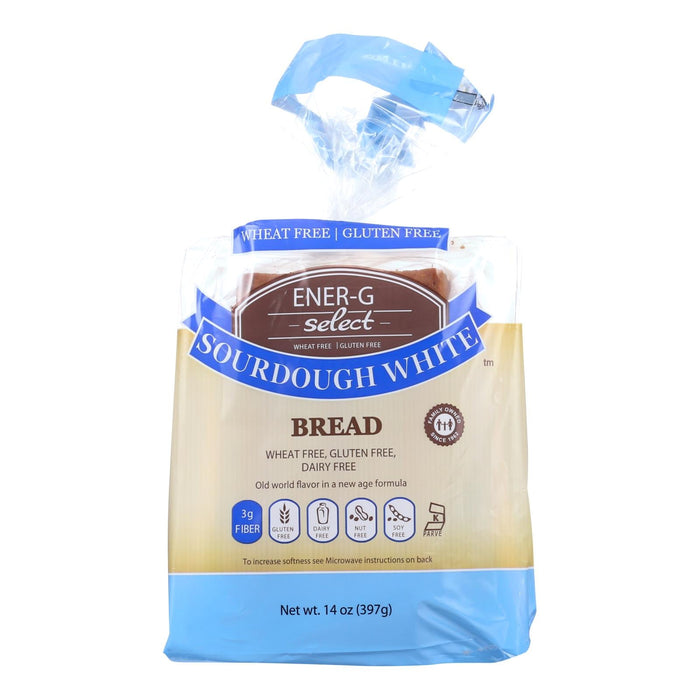 Ener-G Foods Select Sourdough White Bread, 14 Ounce, Pack of 6