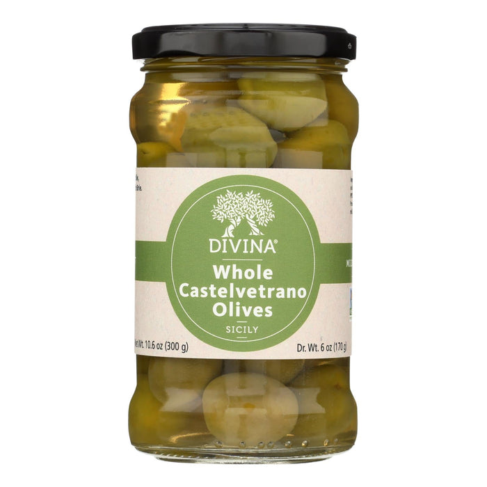 Divina Castelvetrano Olives, 6-Pack, Premium Mediterranean Delicacy