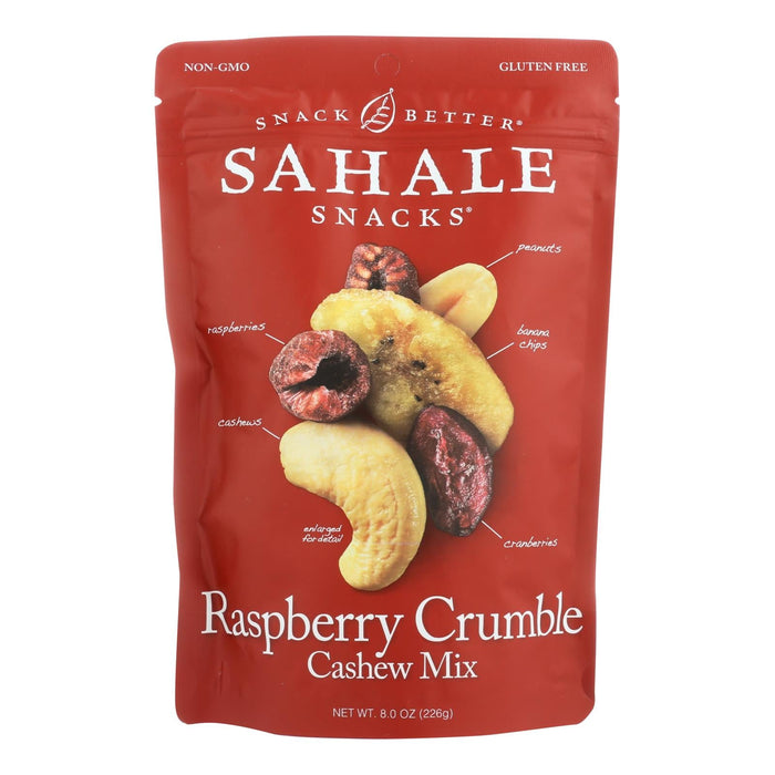 Sahale Snacks Raspberry Crumble Cashew Trail Mix (Pack of 4) 8 Oz.