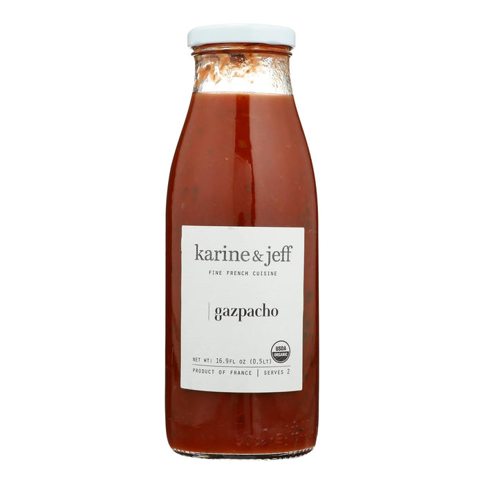 Karine & Jeff - Gazpacho Soup (Pack of 6 - 16.9 Fl Oz Each)