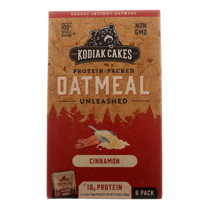 Kodiak Cakes Cinnamon Oatmeal, 6 x 1.76oz Packs