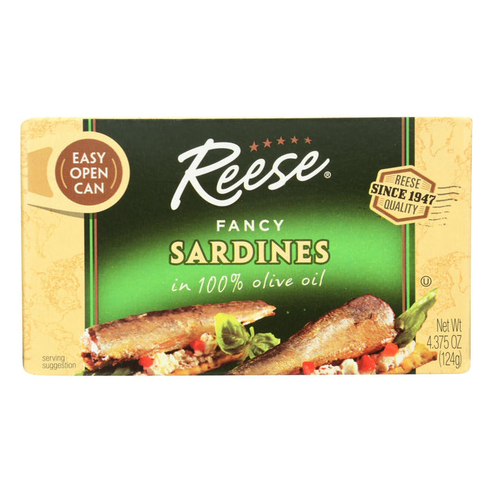 Reese's Fancy Sardines, 4.37 Oz Pack of 10
