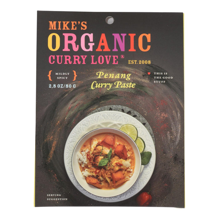 Mike's Organic Curry Delight: 2.8 Oz Curry Penang Paste (Pack of 6)