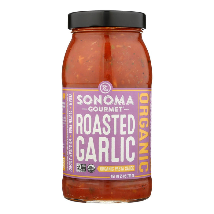 Sonoma Gourmet Organic Roasted Garlic Pasta Sauce 6 - 25 Oz. Packs