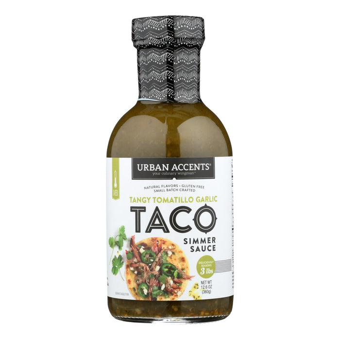 Urban Accents Tangy Tomatillo Garlic Taco Sauce (Pack of 6 - 12.6 Oz.)