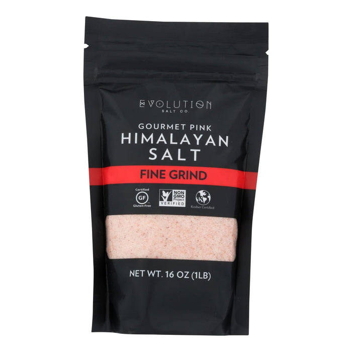 Evolution Salt Himalayan Pink Salt Fine - 6 Pack of 16 Oz