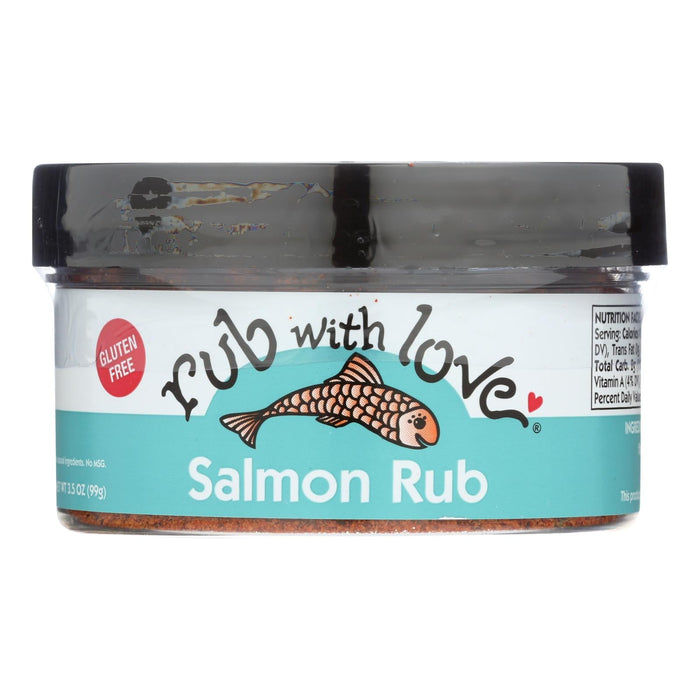 Rub With Love Salmon Spice Rub and Seasoning, 3.5 Oz, Pack of 12