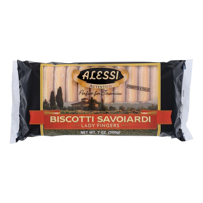 Alessi Biscotti Savoiardi Lady Fingers, Perfect for Tiramisu and Desserts (Pack of 12 - 7 Oz)