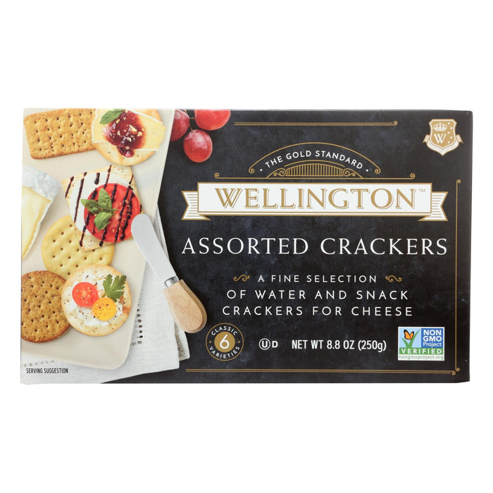 Wellington Cracker Assortment with Variety of Flavors (Pack of 12) 8.8 Oz