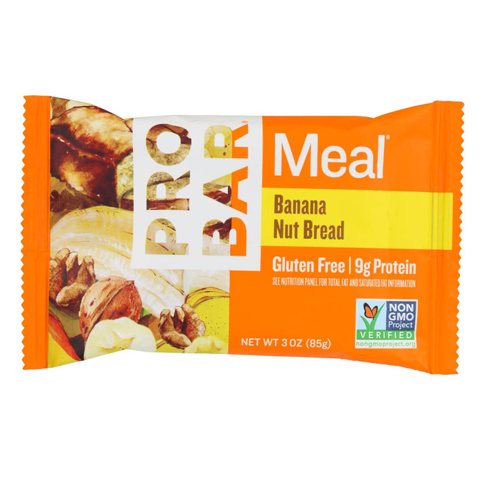 Pro Bar Banana Nut Bread Meal Bar - 3 Oz (Pack of 12)