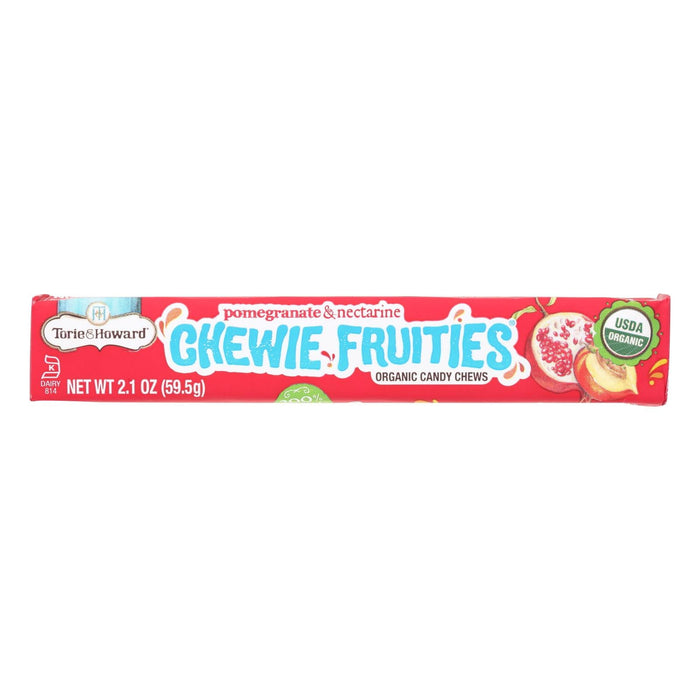 Torie & Howard (Pack of 18) Chewy Fruities Organic Candy Chws - Pomegranat & Nectarin 2.1 Oz