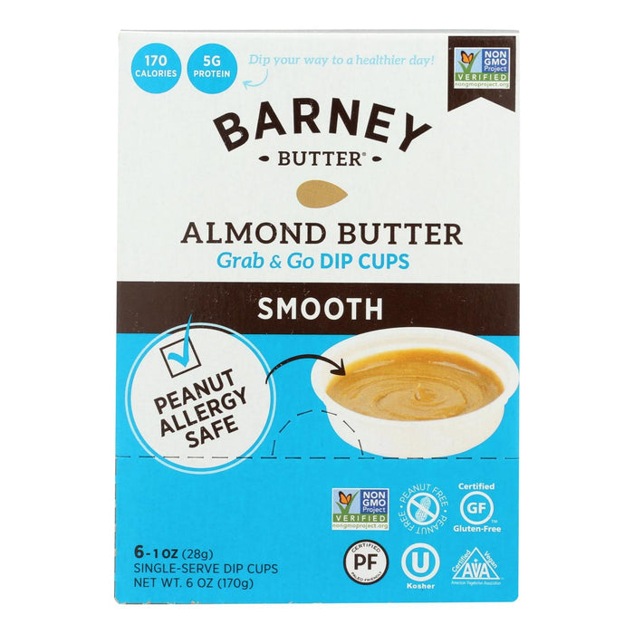 Barney Butter Protein-Packed Almond Butter Snack Cups (Pack of 6 - 1 Oz)