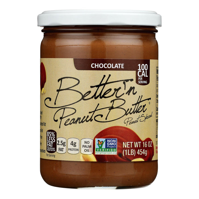 Better 'n Peanut Butter Spreadable Peanut Butter, 16 Oz Jars (Pack of 6)