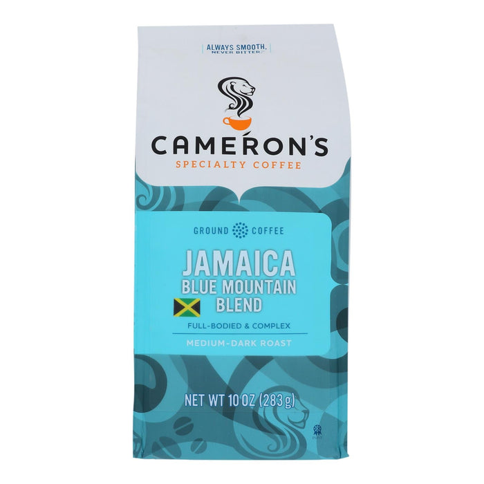 Cameron's Premium Jamaica Blue Mountain Blend Ground Coffee Beans (Pack of 6 - 10 Oz)