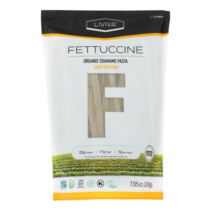 Liviva Fettuccine Edamame (Pack of 6) 7.05 Oz
