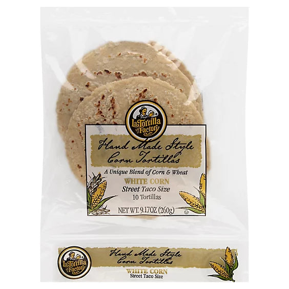 La Tortilla Factory - White Corn Tortillas, 9.17 oz (Pack of 12) - Gluten-Free Wraps
