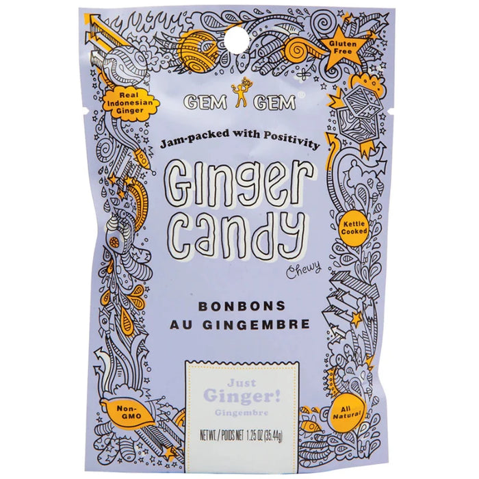 Gem Gem Ginger Chews Chewy Candy